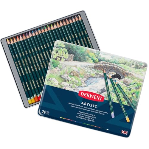 Amazon | Derwent ダーウェント 色鉛筆 アーチスト カラーペンシル 24
