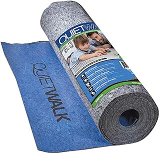 QuietWalk Laminate Flooring Underlayment with Attached Vapor Barrier Offering Superior Sound Reduction, Compression Resistant and Moisture Protection (Covers 360 Sq. Ft.)