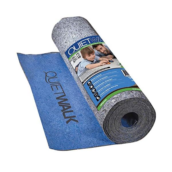QuietWalk Laminate Flooring Underlayment with Attached Vapor Barrier