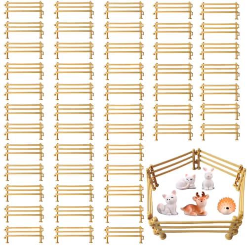 50 Stück Miniatur Zaun Für Kreative Farm Szenen, Schleich Zaun Mit Fünf Tiere., Schleich Zäune Spielzeug Für Kind Ab 3 Jahren, Eltern-Kind Aktivitäten, DIY Mini Zaun Playmobil Zaun Set, 9 X 4 X 0.8 Cm 50 Stück Miniatur Zaun Für Kreative Farm Szenen, Schleich Zaun Mit Fünf Tiere., Schleich Zäune Spielzeug Für Kind Ab 3 Jahren, Eltern-Kind Aktivitäten, DIY Mini Zaun Playmobil Zaun Set, 9 X 4 X 0.8 Cm