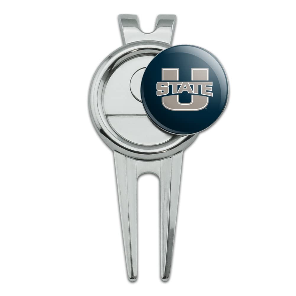 GRAPHICS & MORE Utah State University Primary Logo Golf Divot Repair Tool and Ball Marker