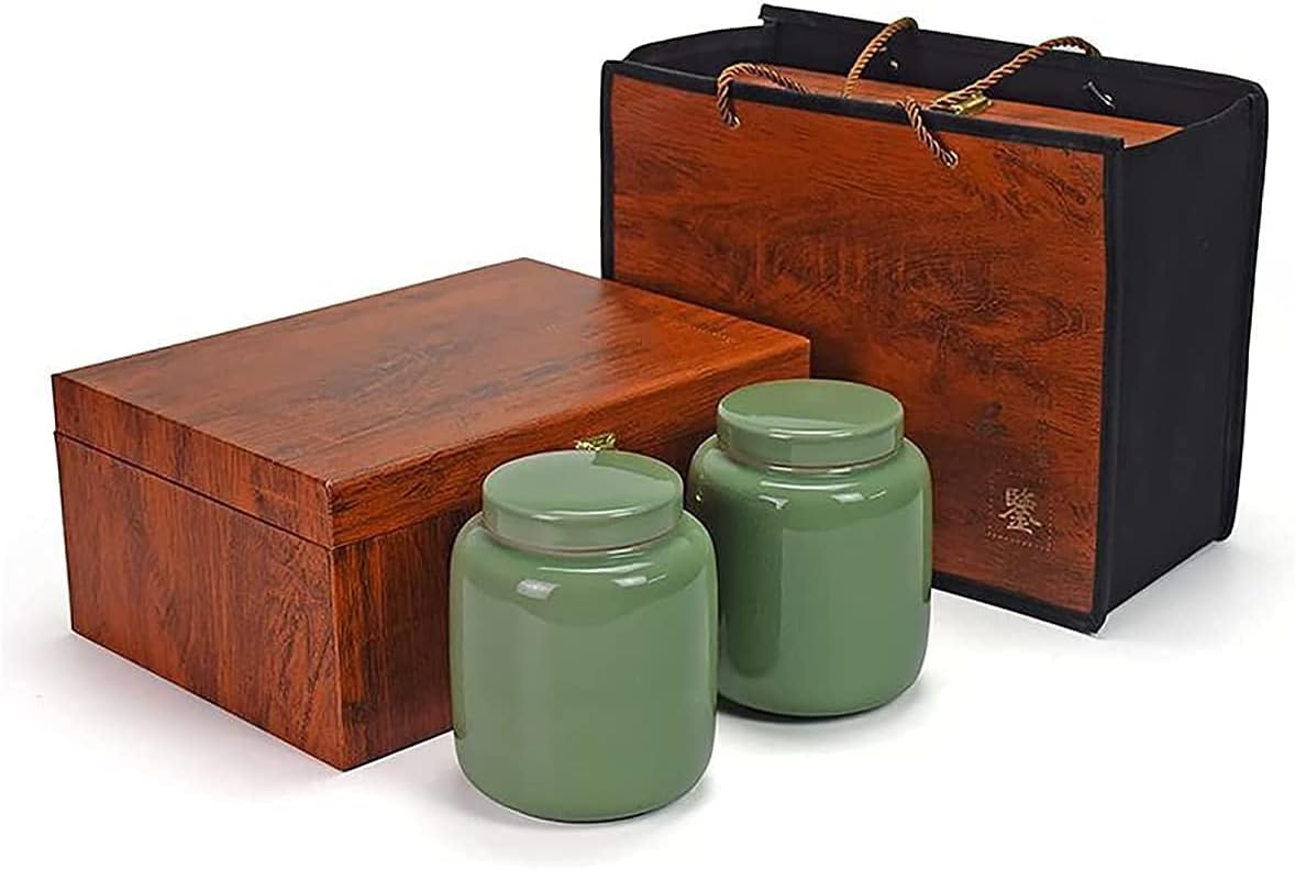 Gift Box, Ceramic Pot, General-Purpose Sealed Tea Pot, Private Order, Used to Serve Tea, Coffee, Spices, Etc.(Color:D), Size