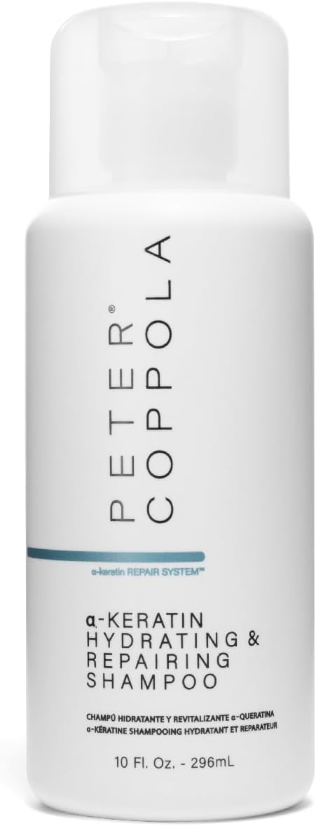 a-Keratin Hydrating & Repairing Shampoo - Ultra-repairing & Gentle Cleansing Sulfate Free Shampoo Repairs Damaged Hair - Nourishes, Conditions, And Prevent Breakage (10 Fl Oz)