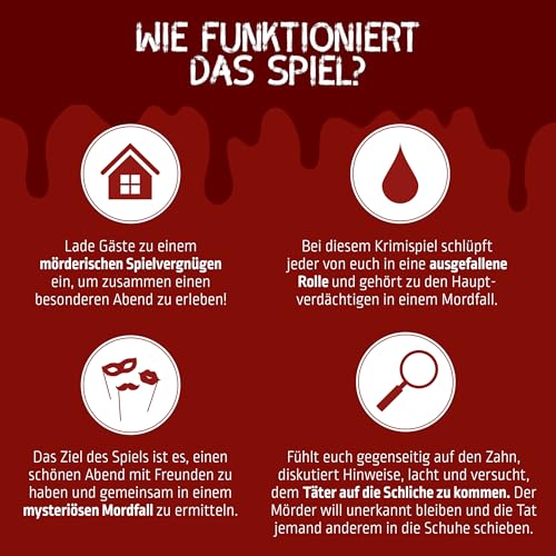 MORD bei Tisch Krimidinner für Zuhause - 4 bis 6 Personen - Der U-Bahn Fall - Das Krimi Spiel ab 16 Jahren – Ideal als Krimi Dinner für eine mörderische Dinnerparty