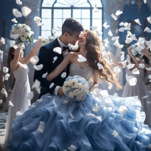 300 PCS Dried White Rose Flower Petals, Real Freeze Ivory Rose Petals for Decor, Wedding, Romantic Night, Proposal Venue, Party Confetti Bridal Shower (2.8oz) image 8