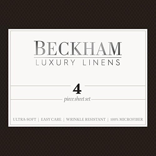 Beckham Hotel Collection 1500 Series Luxury Soft Brushed Microfiber Bed Sheet Set Deep Pocket - King - Slate Gray