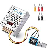 DROK 12V Power Supply, AC 110V/220V to DC 0-12V 2A 24W Buck Converter, Adjustable Variable LED Ad...