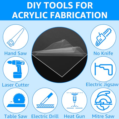 GBACHOOSE 20 Stück Acrylglas Platte 20x15 cm, Acrylglas 2mm, Acrylplatte Transparent, Kunststoffplatte für Laserschneiden, Fotorahmen, Projektausstellung, Tischaufsteller