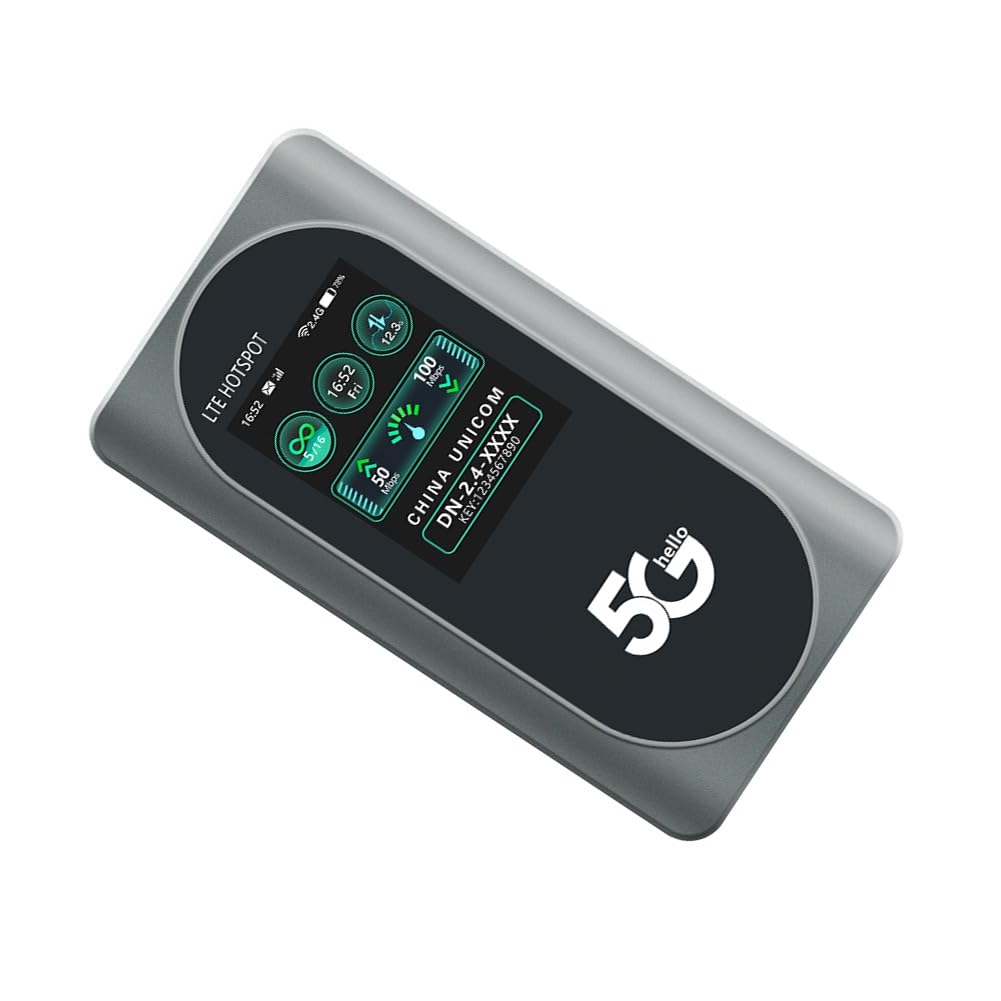 Router WiFi 5G Portatile Pocket Mifi WiFi6 Dual-Band Wireless Router Portatile Tascabile da 4000 mAh con Slot per Scheda SIM