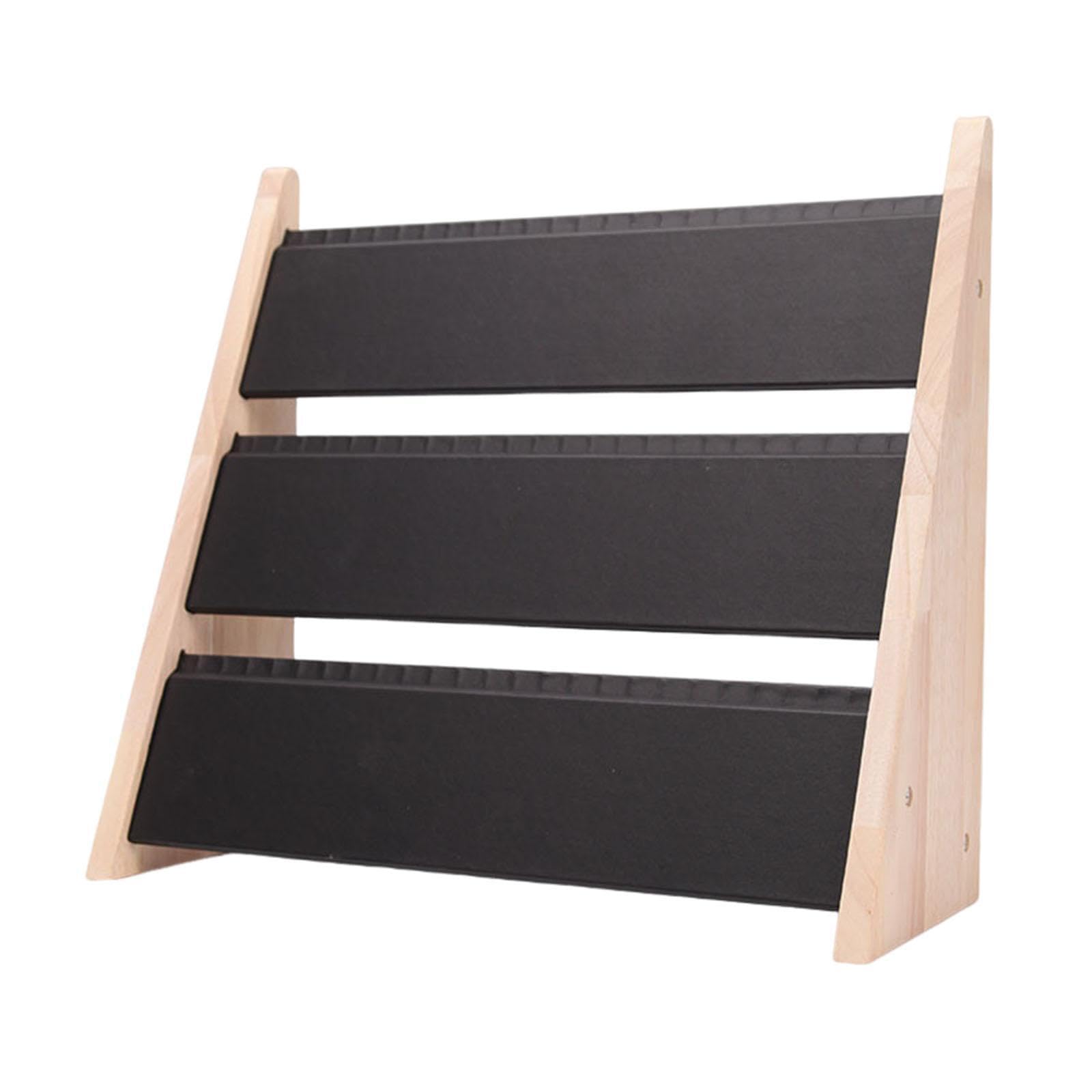 TWISAXC Necklace Holder Jewelry Display Stand Enhances Retail Environments Organizing Displaying Choices For Jewelry Lovers Display Necklace Bracelet Storage, Black PU Leather, 15.75x6.30x14.57 inch