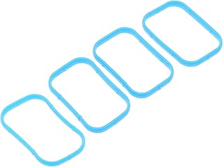 ERINGOGO 4 Peças Junta Do Coletor De Admissão Azul Carro Azul Acessórios Kit De Junta Acessórios Para Carro Acessórios Automotivos Juntas De Vedação De Carro Sílica Gel Arruelas De Vedação
