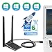 Adattatore Antenna WiFi USB, Dual Band WiFi 1200Mbps (300Mbps/2.4G & 867Mbps/5.8G) Wireless Chiavetta WiFi Dongle per PC/Desktop/Laptop/Windows 10/8/7/ Vista/XP/Linux Mac OS