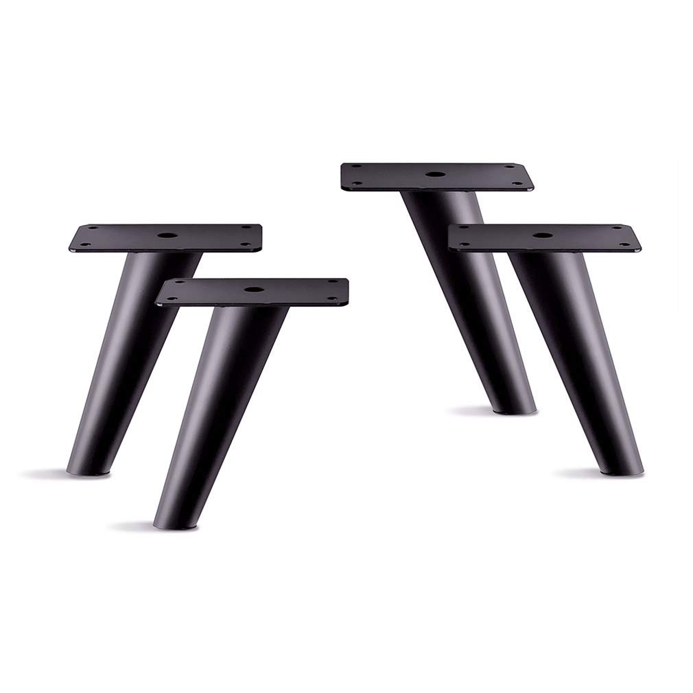 Slant Furniture Metal Legs - Set of 4 New (Black 5" H)