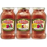 Bertolli Tomato and Basil and Olive Oil and Garlic Tomato Pasta Sauce 3 Pack of 24 Ounce Jars