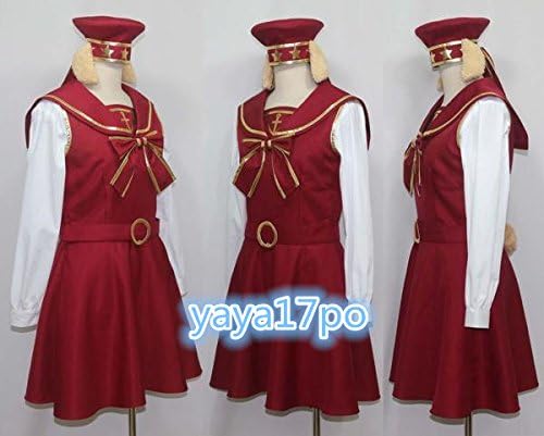 Amazon ディズニー ダッフィー シェリーメイ ハロウィン コスプレ衣装 赤ワンピース ミニー帽子 仮装 ステージ 舞台服 ハロウィン クリスマス コスプレ 仮装 通販