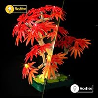 YEABRICKS LED Licht für Lego-10348 Botanical Japanischer Roter Ahorn – Bonsai-Baum Bausteine Modell (Bausteine Set Nicht enthalten) – Ansicht 5