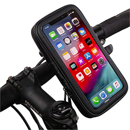 Antber Soporte movil Moto Samsung Galaxy S10 E Lite Funda Impermeable sujecion irrompible con Enganche Extra al Manillar Soporte Samsung S10E Lite Moto Bici Funda Soporte Samsung S10 E para Moto Bici