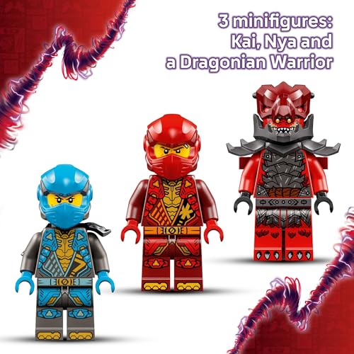 LEGO NINJAGO Kai's Mech Storm Rider Action Figure - Pretend Play Building Toy for Boys and Girls, Ages 7+ - Ninja Toy for Kids with 3 Minifigures - Gift Idea for Birthdays - 71830 - image 4