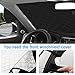 U UBEGOOD Car Windshield Snow Cover, Car Windshield Cover for Snow, Ice, Sun, Frost Defense with 4 Layers Protection, Medium Size Waterproof Windshield Cover Fits for Most Standard Cars & CRVs