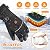 Heated Gloves for Men - Rechargeable Electric Battery Heated Gloves for Men and Women Touchscreen Winter Thermal Glove with 3 Heating Levels Waterproof Heated Gloves for Hunting Fishing (JRST-001)