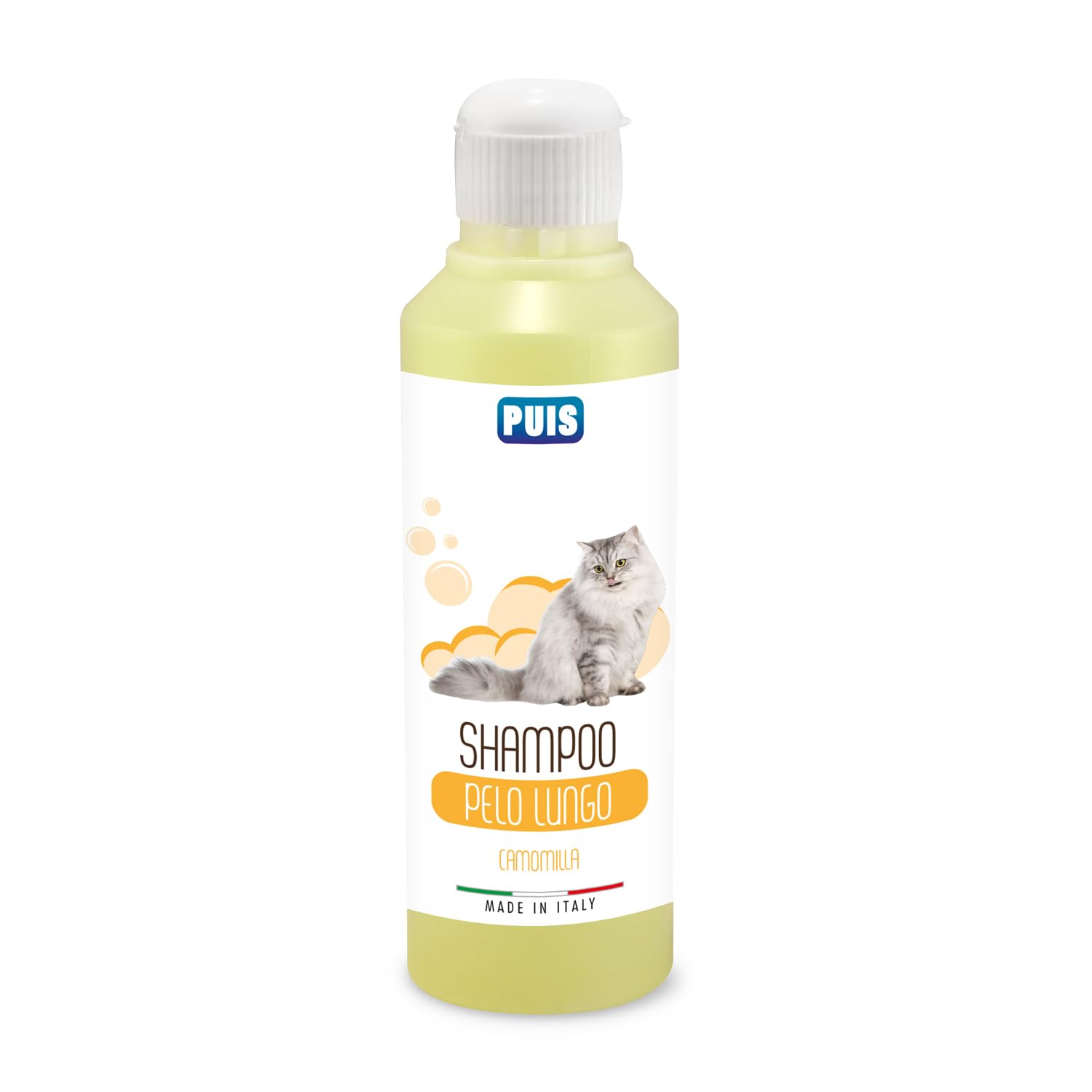 PUIS Shampoo Gatto Pelo Lungo Profumato Camomilla Ipoallergenico - 220ml