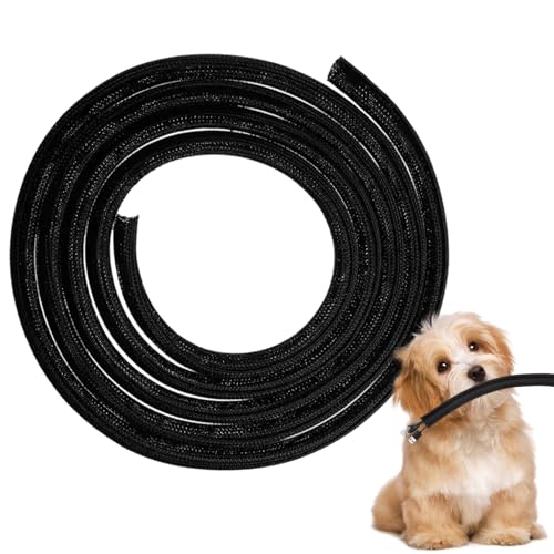 Protector de Cable para Perros y Gatos, Manguitos para Cable 3 Metros-10mm, Protector de Cable Evite Que los Perros y Gatos Mascoten los Cables, Manguito de Gestión de Cables Trenzado Expandible