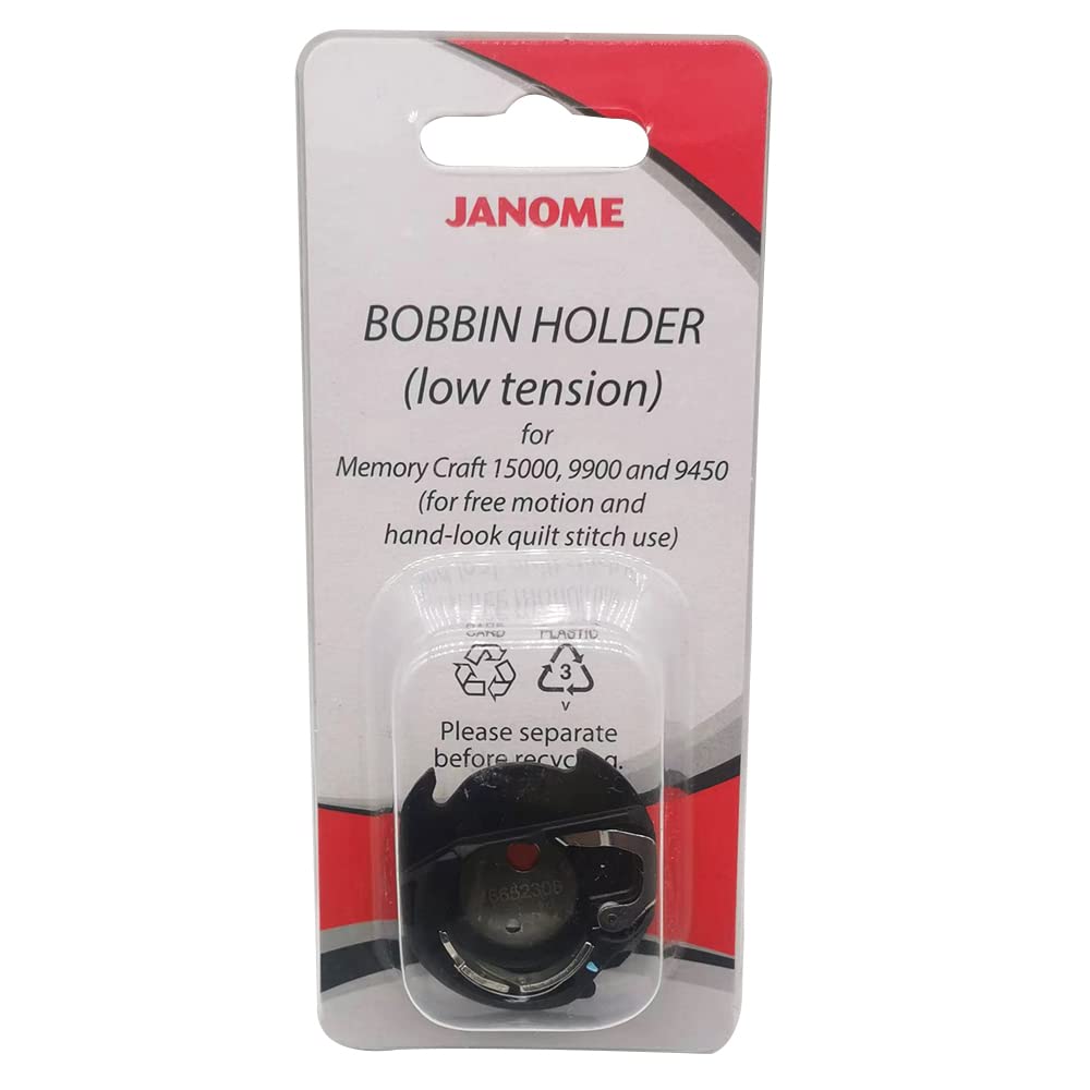 LNKA Low Tension Bobbin Case Compatible with Janome Blue Dot for Free Motion Quilting Sewing Machine # 200445007