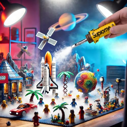 Máquina de humo portátil con control remoto - Diseño compacto en amarillo, ideal para eventos, fotografía y teatro miniatura 6