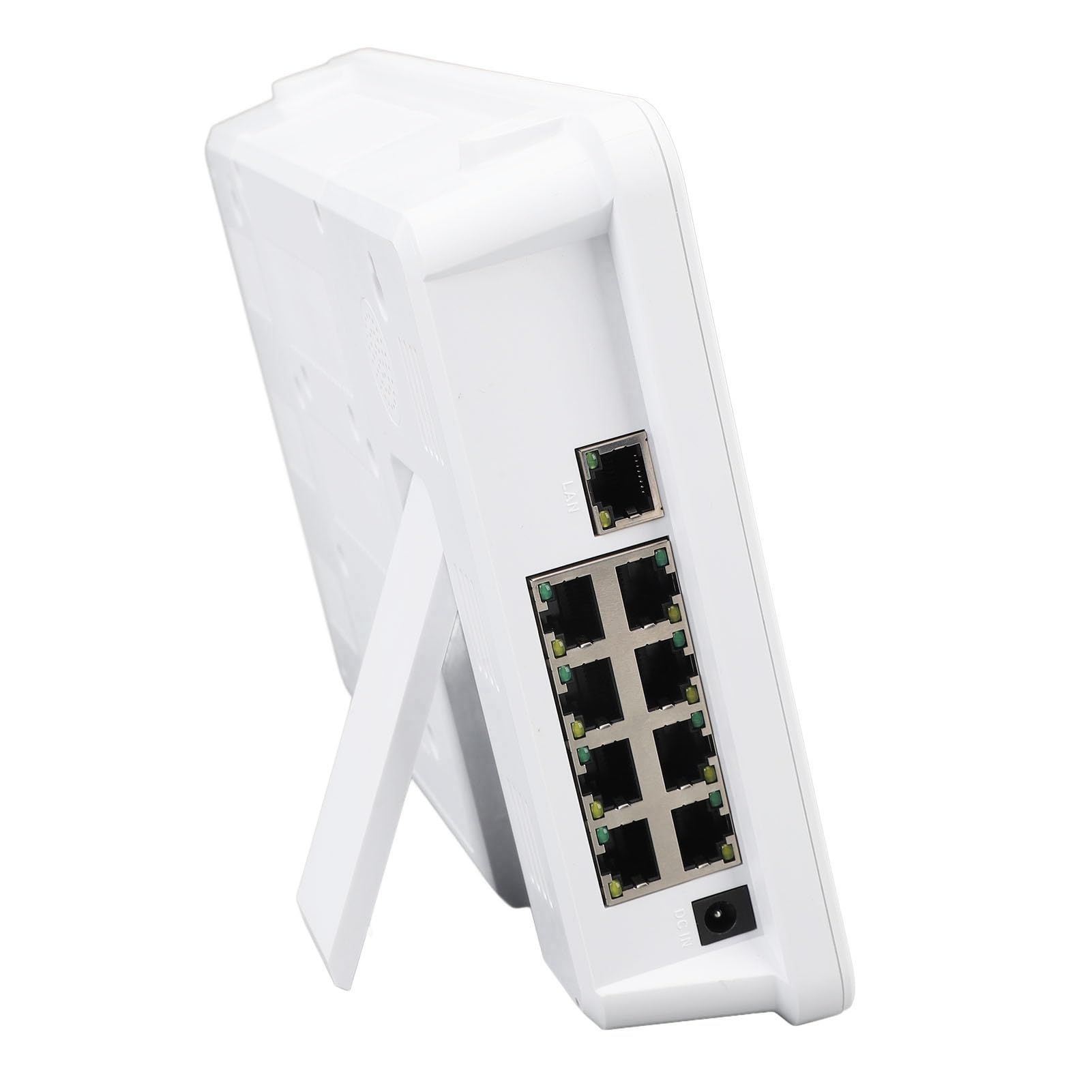 Akozon Grabador de Vídeo en Red PoE HD de 11,5 Pulgadas, 8 Canales, NVR Inalámbrico para Seguridad del Hogar, Antenas Duales de 100 a 240V (Enchufe de la UE)