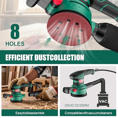 HYCHIKA 5-Inch Random Orbital Sander