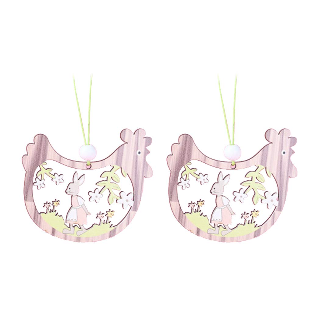 8 Pendenti Uccello In Legno - Decorazioni Per Pasqua, Casa E Finestre - Foto 6