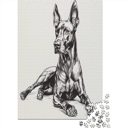 Rompecabezas de Doberman de 1000 piezas para tardes de entretenimiento creativo 2