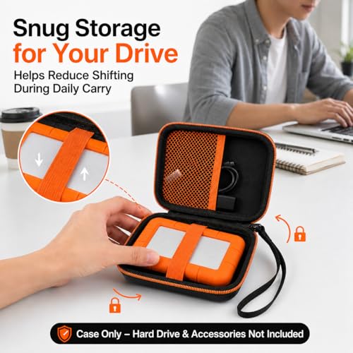 Image of ALKOO Case for LaCie Rugged Mini 1TB /2TB /4TB /5TB External Hard Drive