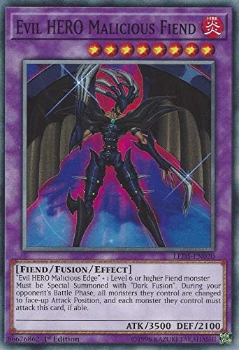 Yu-Gi-Oh! - Héroe malintencionado Fiend - LED5-EN020 - Común - 1 edición - Duelistas legendarios Destino inmortal