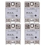 Schnelles Umschalten. TOOGOO 4X 24V-380V 40A Ssr-40 Da Halb Leiter Relais Modul Für Temperatur Regler Wei？