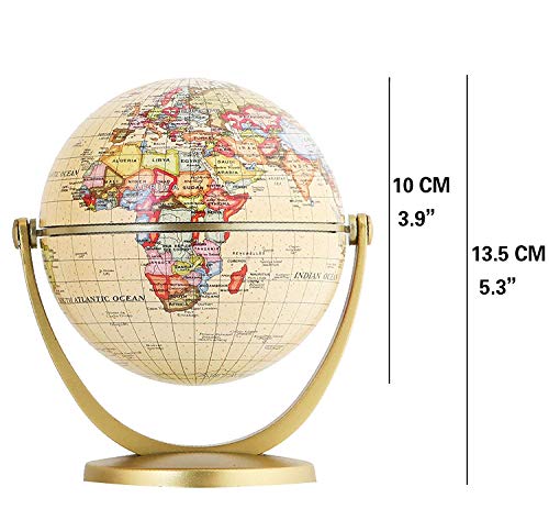 image for Annova Mini Antique Globe 4-inch / 10 cm - Swivels in All Directions E