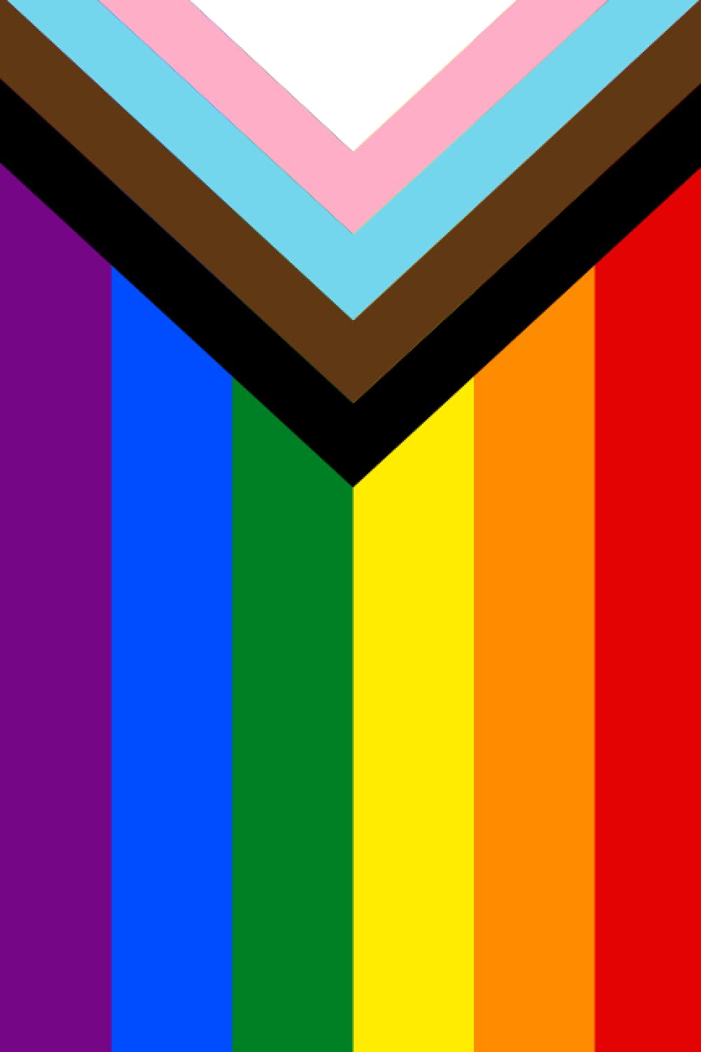 The Progress Pride Flag Notebook: Blank The Progress Flag Notebook, Journal for The Progress identity Pride, 120 Pages, 6"x9" Soft Cover, Matte Finish