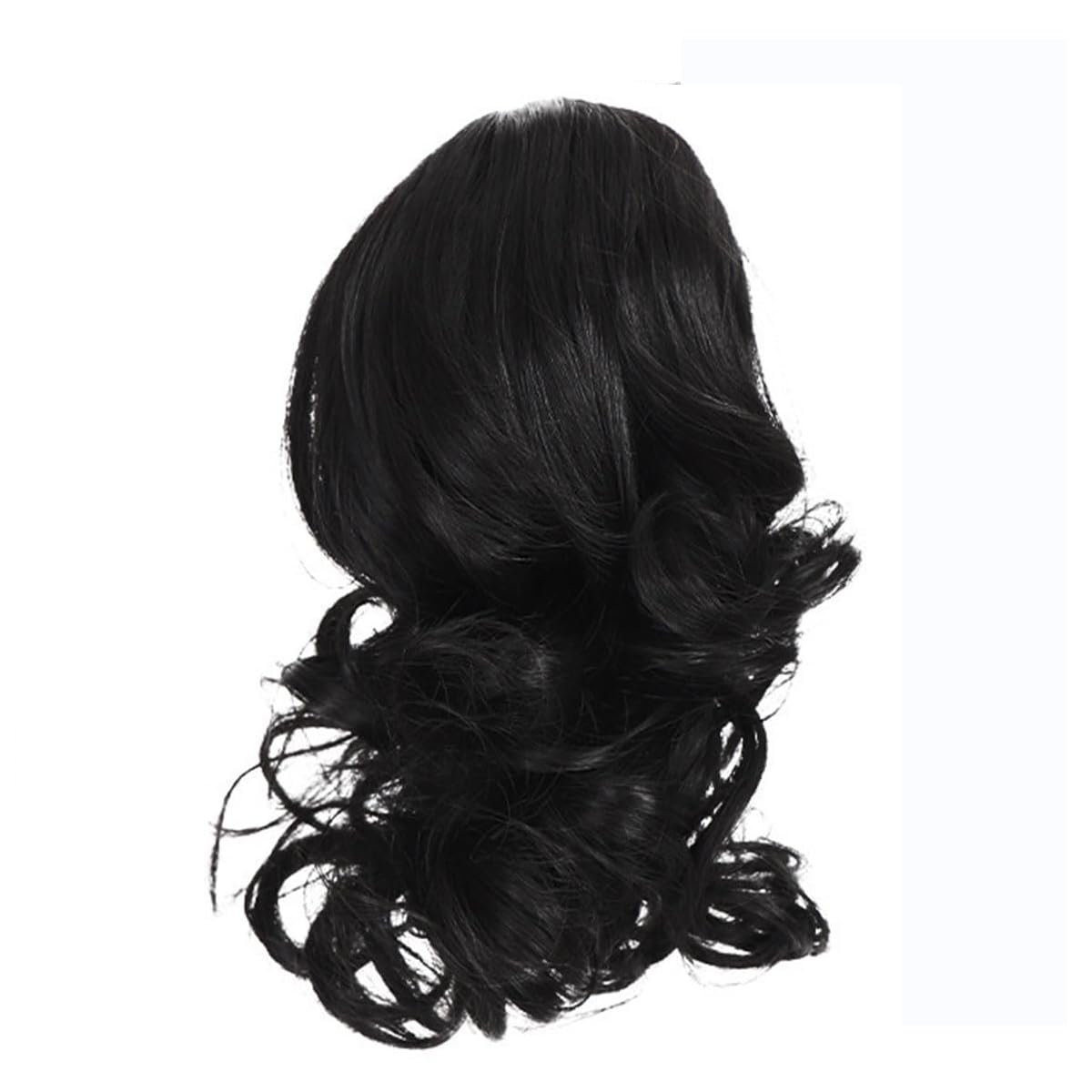 Traziewell Black Hair Extensions Claw Clip Ponytail Extension for Women Long Curly Wavy Natural Fluffy Synthetic Hairpieces for Daily Use 0905