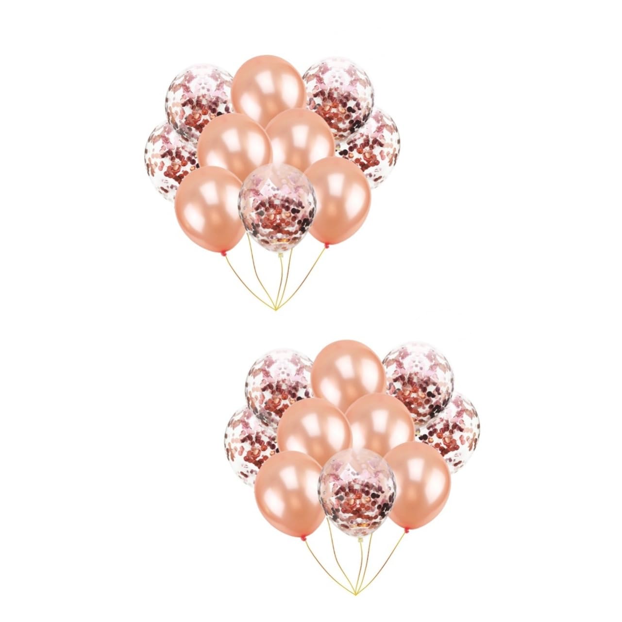 60pezzi Palloncini Con Paillette Rosa Palloncini Trasparenti Con Glitter Per Compleanno Matrimonio e Include
