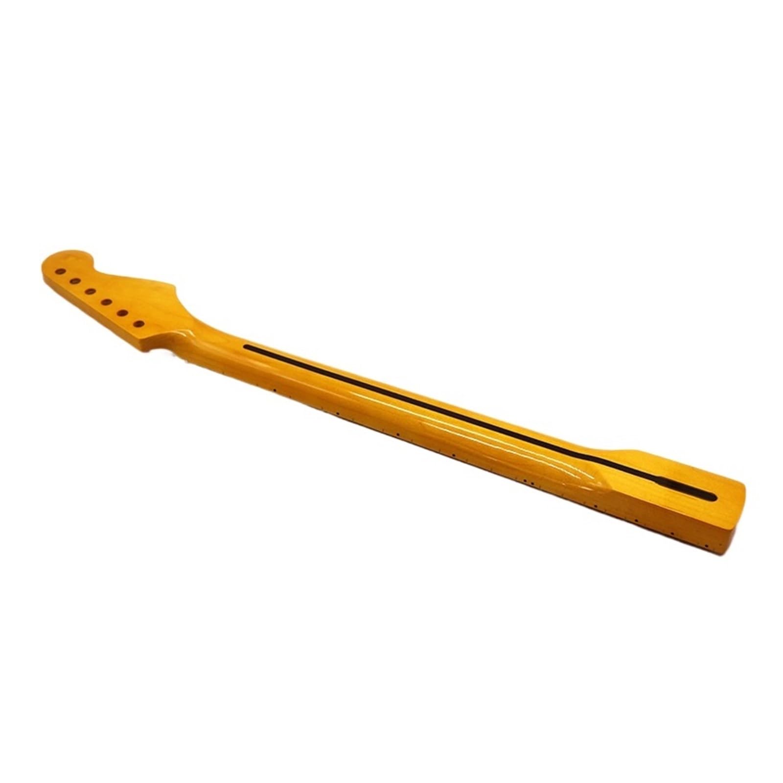 Chitarra elettrica St Neck 6 corde 21 tasti Manico for mancini Manico in legno di acero Leggermente giallo lucido Manico for chitarra modificato fai-da-te