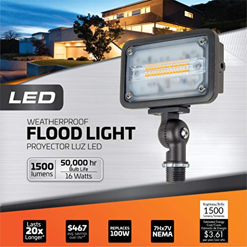 Newhouse Lighting 15W Outdoor LED Flood Light Bundled with 17" Mounting Post - Image 4