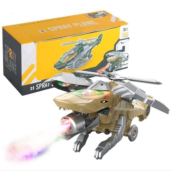 Toy Buy Dinosaur Toy - Pack of 1: Dinosaur Action Figure, Light & Sound, 6 cm (H) x 5 cm (L) x 3 cm (W), Multicolor