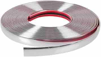 Striscia Cromata Autoadesiva Per Auto - 20mm X 5m, Decorazione E Protezione - Foto 5