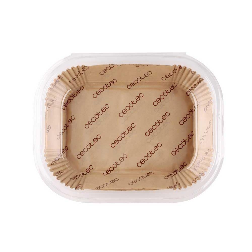Cecotec Zubehör für Heißluftfritteusen - Air Fryer - Cecofry TwinBucket Papier Zubehör Pack. 150 Papiere Heißluftfritteusen, praktisch und kompatibel Heißluftfritteusen doppeltem Fassungsvermögen 4,5L