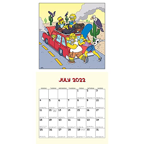 Kalender 2022 The Simpsons - Wandkalender 12 Maanden - Maandkalender 2022: Original Danilo-Kalender [Mehrsprachig… - Afbeelding 7