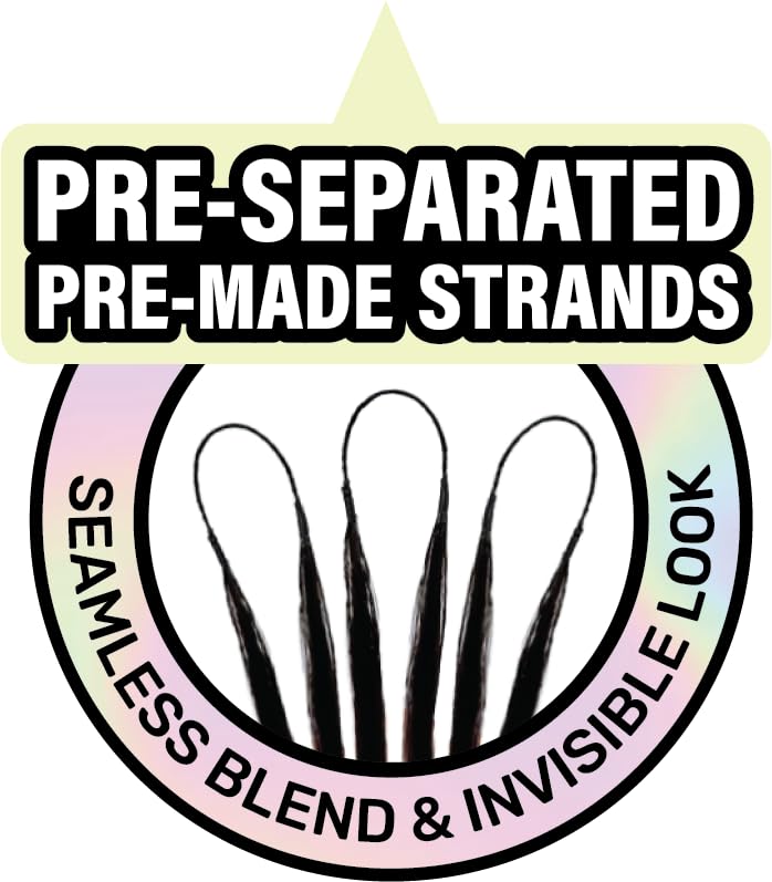 Water Wave Feather Crochet Miracle Knots, BLACK ROSE Vivica A. Fox Virgin Remi Human Hair Pre-Folded Strands Invisible 14 Inch 50g Curly Pre-Seperated Knotless Extensions (Natural Black, 14 Inch)