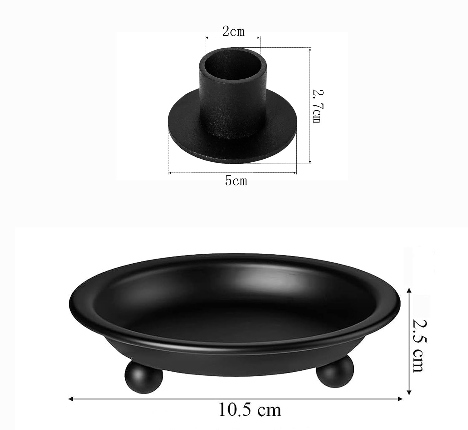 Lot De 4 Bougeoirs En Verre "avoine" - Moka Brocante