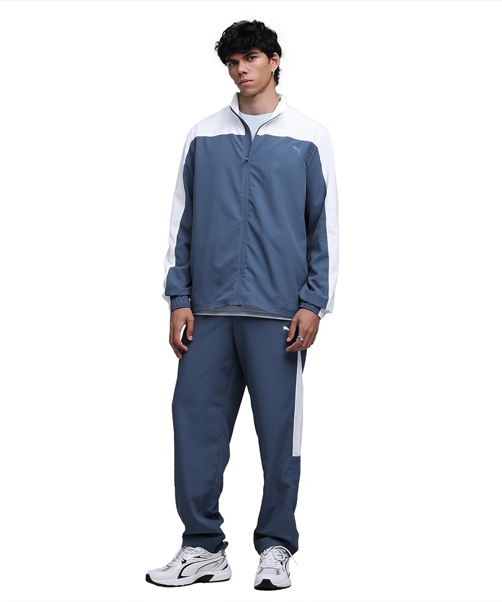 puma | Essentials Men's Sweat-Wicking Woven Tracksuit | Dark Indigo | L-picture-30