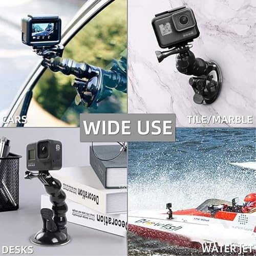 Image of PHOTOMAX Car Suction Cup Maount Articulating Adjustable for DSLR Camera (Car Suction Cup Mount)