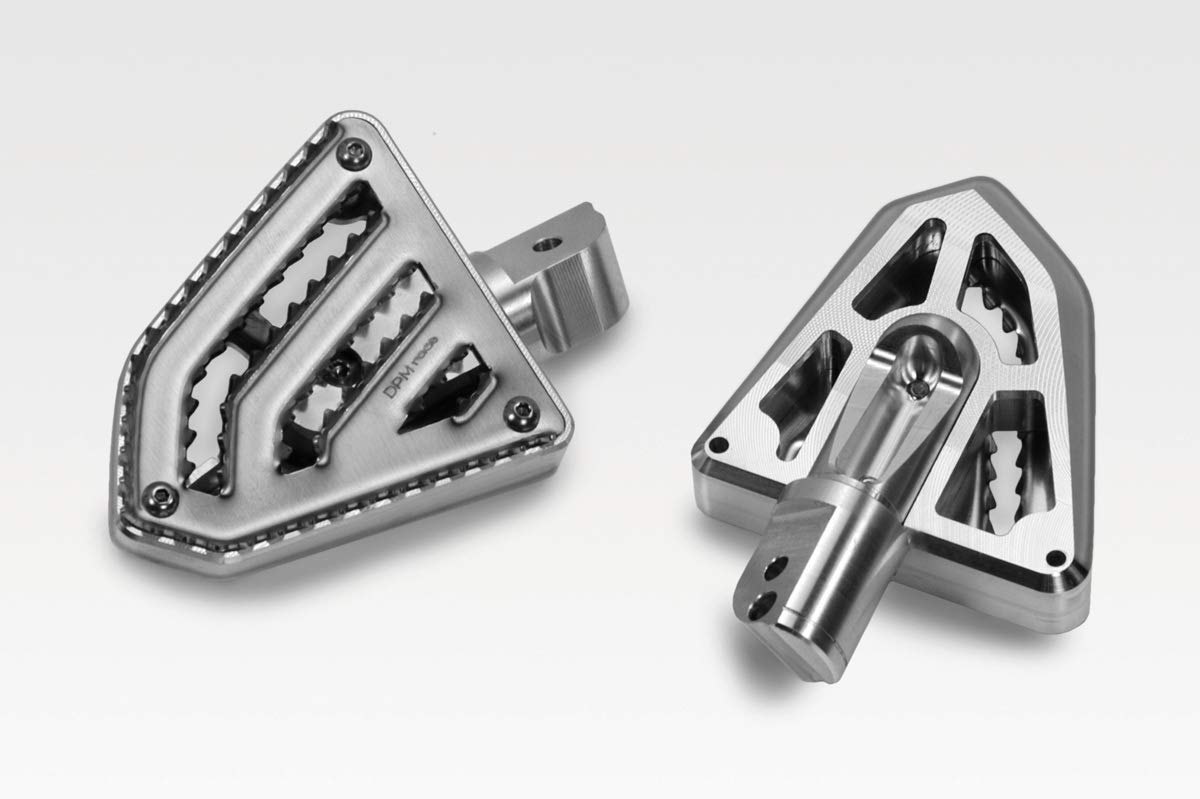 Poggiapiedi Moto Universali In Alluminio Per Honda CRF230 - Coppia - Foto 2